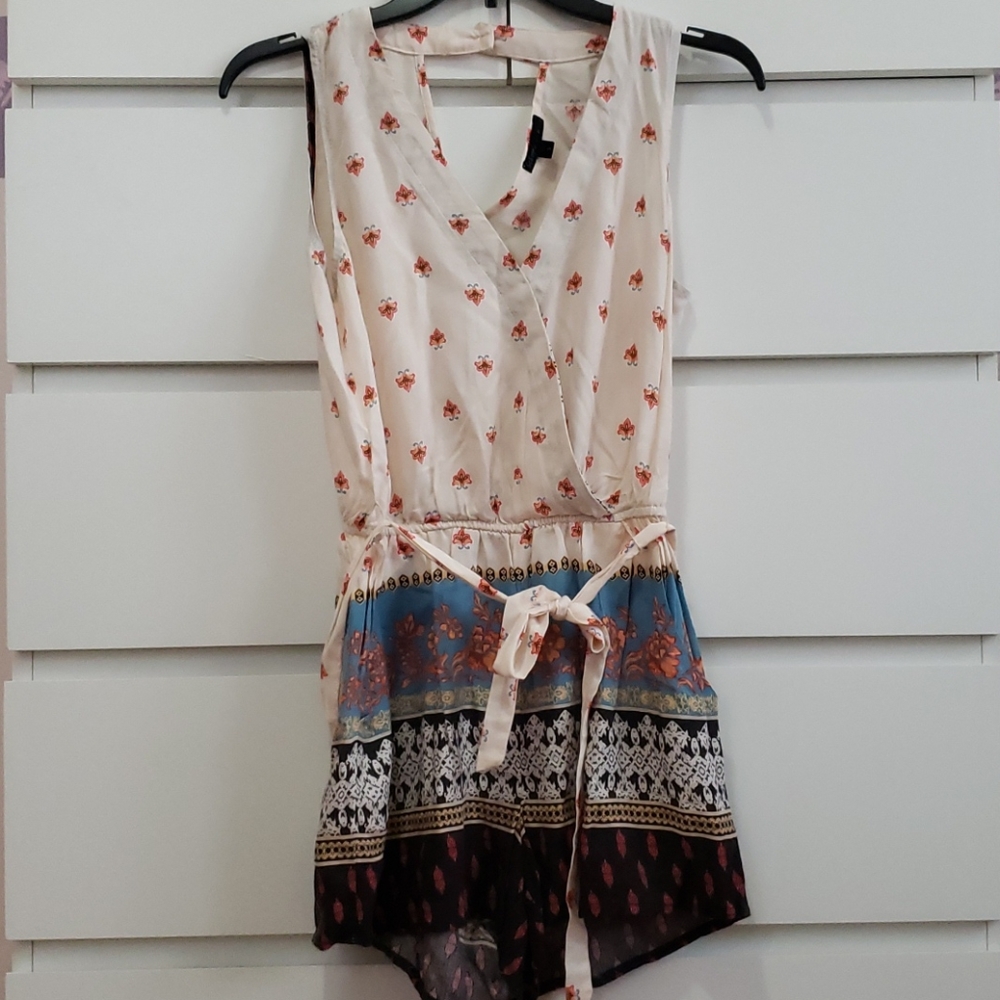 Sleeveless Patterned Romper